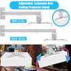Projector Mount, Extending Wall Ceiling Projection Bracket Height Adjustable Projection, 44 pounds Load Capacity with Universal Mounting for Most Projectors