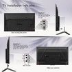 Adjustable TV Stand Base Universal TV Legs for 32 to 75 Inch LCD LED Flat Screens Vizio Samsung LG TCL Hisense Monitors