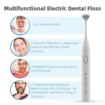 Electric Flosser 3 Speeds 20 Replacement Heads Vibration Flosser TYPE C Power Rechargeable Tongue Scraper Cleaner Dental Floss Gift Birthday Christmas