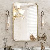 Wall Bathroom Mirror Rectangle Standing Large Vanity Gold Bedroom Hallway Mount Decorative Makeup Shower Shaving