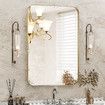 Wall Bathroom Mirror Rectangle Standing Large Vanity Gold Bedroom Hallway Mount Decorative Makeup Shower Shaving