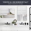 Wall Bathroom Mirror Rectangle Standing Large Vanity Gold Bedroom Hallway Mount Decorative Makeup Shower Shaving