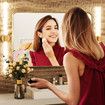 Wall Bathroom Mirror Rectangle Standing Large Vanity Gold Bedroom Hallway Mount Decorative Makeup Shower Shaving
