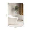 Black Wall Mirror Bathroom Standing Rectangle Large Framed Vanity Bedroom Hallway Mount Decorative Makeup Shower Shaving