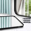 Black Wall Mirror Bathroom Standing Rectangle Large Framed Vanity Bedroom Hallway Mount Decorative Makeup Shower Shaving