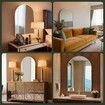 Arch Wall Vanity Mirror Bathroom Large Gold Standing Hallway Bedroom Decorative Mount Makeup Shower Shaving
