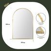 Arch Wall Vanity Mirror Bathroom Large Gold Standing Hallway Bedroom Decorative Mount Makeup Shower Shaving