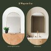 Arch Wall Vanity Mirror Bathroom Large Gold Standing Hallway Bedroom Decorative Mount Makeup Shower Shaving