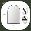 Black Arch Wall Mirror Bathroom Vanity Large Framed Mount Standing Hallway Bedroom Makeup Shower Decorative Shaving