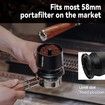 58mm Blind Shaker Espresso Coffee Powder Receiver Container Fits 58mm Portafilters,Black DR5500B