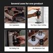 58mm Blind Shaker Espresso Coffee Powder Receiver Container Fits 58mm Portafilters,Black DR5500B