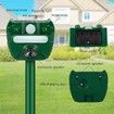 Outdoor Ultrasonic Animal Repeller, Solar Animal Repeller Waterproof with Motion Detection and Flashing Strobe Light Sensor for Cats, Deer, Skunks