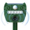Outdoor Ultrasonic Animal Repeller, Solar Animal Repeller Waterproof with Motion Detection and Flashing Strobe Light Sensor for Cats, Deer, Skunks