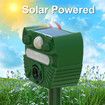 Outdoor Ultrasonic Animal Repeller, Solar Animal Repeller Waterproof with Motion Detection and Flashing Strobe Light Sensor for Cats, Deer, Skunks