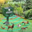 Outdoor Ultrasonic Animal Repeller, Solar Animal Repeller Waterproof with Motion Detection and Flashing Strobe Light Sensor for Cats, Deer, Skunks