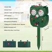 Ultrasonic Pest Repeller Outdoor,Solar Animal Repeller with Motion Sensor,Cat Deterrent,Waterproof to Repel Dogs,Raccoons,Foxes,Rabbits
