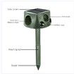 Solar Ultrasonic Animal Repeller, Outdoor Cat Repeller with 7 Adjustable Modes, IP66 Waterproof, Double-Sided Flashing Light and Ultrasonic Speaker