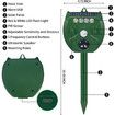 Ultrasonic Animal Repeller, Outdoor Cat Repeller, Deer Repellent Devices with PIR Sensor and 4 Red/White Strobe Lights