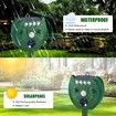 Ultrasonic Animal Repeller, Outdoor Cat Repeller, Deer Repellent Devices with PIR Sensor and 4 Red/White Strobe Lights
