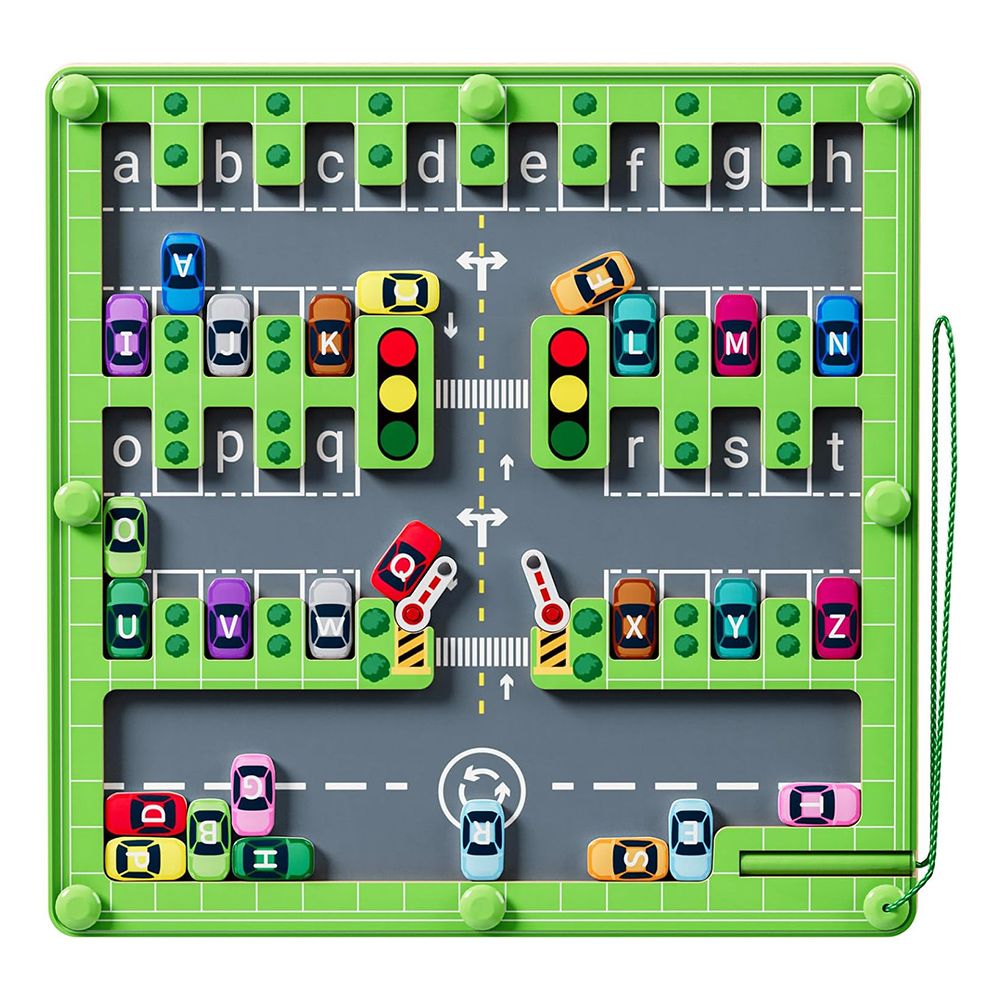 Montessori Wooden Puzzle Magnetic Alphabet Maze Sensory Toddler Learning Educational Travel Toys Ages 3+