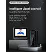 Wireless Video Doorbell, Video Intercom System Smart WiFi Video Doorbell with 4.3 Inch 1080P HD Monitor, 170 Degree Viewing Angle, Night Vision, Two Way Voice for Home Surveillance
