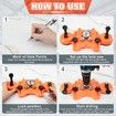 Diamond Hole Saw Kit,Tile Hole Saw with Double Suction Cups Hole Saw Guide Jig Fixture,Diamond Drill Bits for Glass,Porcelain Tile,Ceramic,Grantite,Marble