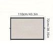 Dog Gate for Stairs, Pet Gates for The House, Dogs Screen Mesh Gate for Doorways Stairways Indoor Safety, 110 x 72 cm