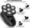 Electric Head Shavers for Men, Bald Head Shavers for Men, Head Shavers for Bald Men, Head Razor for Bald Men, Head Shaver with Nose Hair Sideburns Trimmer, LED, Travle Lock (Black)