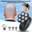 Electric Head Shavers for Men, Bald Head Shavers for Men, Head Shavers for Bald Men, Head Razor for Bald Men, Head Shaver with Nose Hair Sideburns Trimmer, LED, Travle Lock (Black)