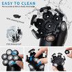 Electric Head Shavers for Men, Bald Head Shavers for Men, Head Shavers for Bald Men, Head Razor for Bald Men, Head Shaver with Nose Hair Sideburns Trimmer, LED, Travle Lock (Black)