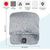 Electric Heated Foot Warmer with Massage,Vibration and Heating,Soft Plush Fabric & Fast Heating Pad