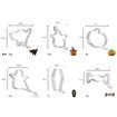 6 PCS Halloween Cookie Cutter Set Stainless Steel Baking Tools Cookie Stamps Cutters
