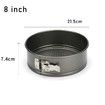 2 PCS 8 Inch And 10 Inch Nonstick Springform Pan with Removable Bottom Leakproof Cheesecake Pan