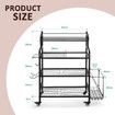 Dumbbell Weight Rack Yoga Mat Ball Storage Kettlebell Shelves Home Gym Sports Gear Garage Equipment Organiser with Wheels