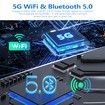 Wireless Android Auto CarPlay Adapter Plug and Play 2 in 1 Car Dongle 5Ghz Fast Connection OEM System