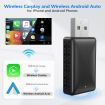 Wireless Android Auto CarPlay Adapter Plug and Play 2 in 1 Car Dongle 5Ghz Fast Connection OEM System