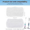 Replacement Steam Mop Pads for Shark SK410 SK460 Compatible Mop Cleaner 3 Pack Durable Machine Washable