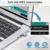 Undetectable Metal USB Mouse Mover with Switch Button,Automatic Mouse Shaker with 2 Jiggle Modes,Mouse Simulator,Driver-Free,Plug & Play,Keep Computer/Laptop Awake,Silver