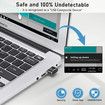 Undetectable Metal USB Mouse Mover with Switch Button,Automatic Mouse Shaker with 2 Jiggle Modes,Mouse Simulator,Driver-Free,Plug & Play,Keep Computer/Laptop Awake,Black