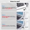 Undetectable Metal USB Mouse Mover with Switch Button,Automatic Mouse Shaker with 2 Jiggle Modes,Mouse Simulator,Driver-Free,Plug & Play,Keep Computer/Laptop Awake,Black