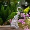 Elephant Statue for Garden Decor with Gift Appeal, Ideal Gifts for Women, Mom or Birthdays, Beautifully Crafted Outdoor and Home Decor to Wow Your Guests (33 cm Elephant)