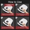 Hand Massager with Compression & Heating, Cordless Electric Massagers, Birthday Gifts for Dad Men (White)