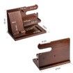 Wood Phone Docking Station Ash Key Holder Stand Watch Organizer Men Gift Husband Wife Anniversary Dad Birthday Nightstand Purse Father Graduation Male Travel Idea Gadgets