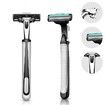 Disposable Razor for Women 3 Blade 24 Refills Razor (2 Handles and 24 Refills)