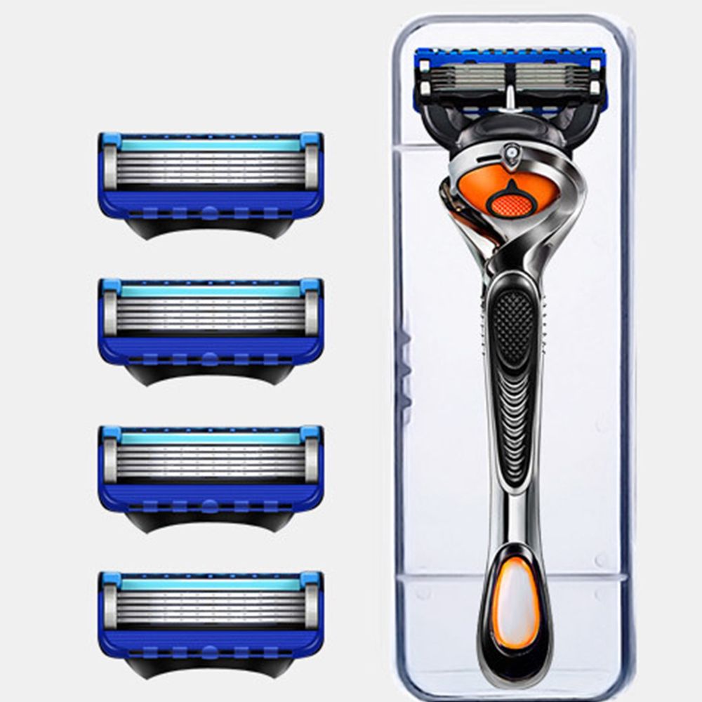 5 Blade Razor for Men with Lubrication and Precision Beard Trimmer ...