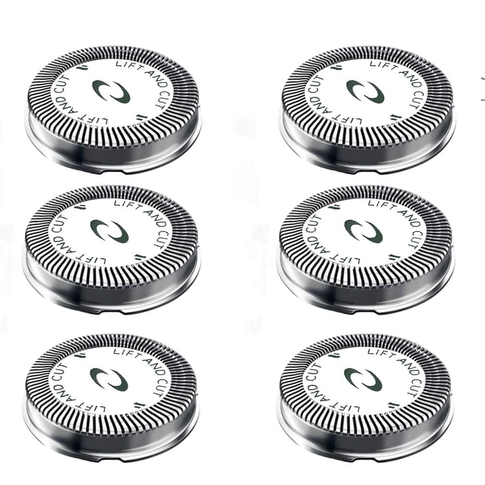 6Pcs HQ56 Replacement Shaver Heads for Philips Norelco HQ3 HQ4 HQ55 HQ56 HQ6, 3Pcs Replacement Shaver Head