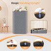 Laundry Basket 110L Large Hamper Washing Bag Collapsible Dirty Clothes Organizer Bin with Lid Wheels Rolling Storage Bathroom