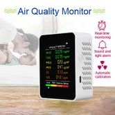 6 in 1 Air Quality Detector PM2.5 PM10 HCHO TVOC CO CO2 Multifunctional CO Carbon Dioxide LCD Large Screen Display  Home Office Hotel  Air Quality Tester