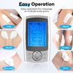 TENS EMS Muscle Stimulator Machine Electric Portable Back Neck Massager Nerve Knee Rechargeable Massage Unit Device 24 Modes