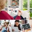 Android Tablet 10.1Inch Octa Core 64GB Storage Dual Camera 13MP 5MP WiFi Bluetooth GPS 512GB Expandable IPS Full HD Display Silver Touchscreen